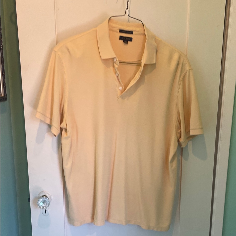Club Room Light Yellow Polo Shirt
